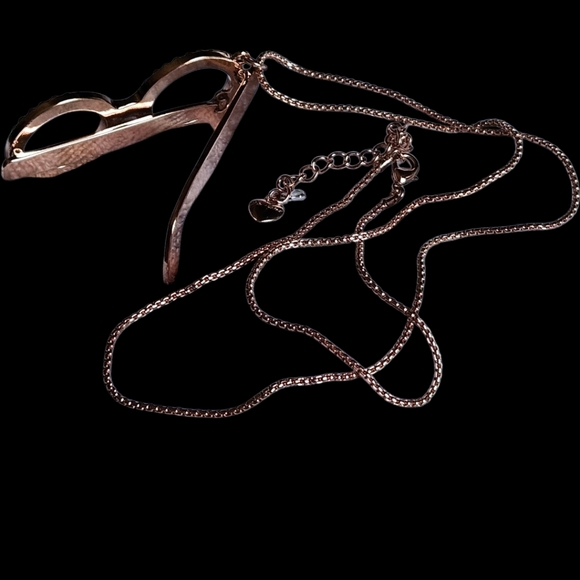 👓💖🦋Betsey 100% Authentic Multicolor Crystal Glasses Pendant Necklace - NWOT - Picture 11 of 12